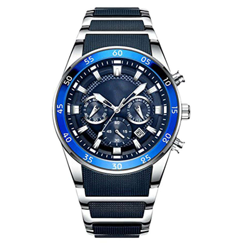 ⌚ HERRWATERPROOF KVARTSUr - DIN ÄVENTYRSKOMPIS! 🌊 🔥 200M VATTENTÅLIG - Klarar både bastu & bad: ✅ Simning 🏊‍♂️ ✅ Dykning 🤿 ✅ Vardagsklassikern 👔 ⚡ SMART FUNKTIONALITET: • Dubbel tidzon ⏱️ • Luminiscenta visare 🌙 • Kalenderfunktion 📅