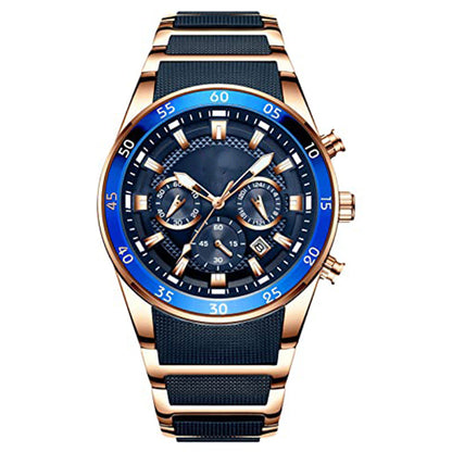 ⌚ HERRWATERPROOF KVARTSUr - DIN ÄVENTYRSKOMPIS! 🌊 🔥 200M VATTENTÅLIG - Klarar både bastu & bad: ✅ Simning 🏊‍♂️ ✅ Dykning 🤿 ✅ Vardagsklassikern 👔 ⚡ SMART FUNKTIONALITET: • Dubbel tidzon ⏱️ • Luminiscenta visare 🌙 • Kalenderfunktion 📅