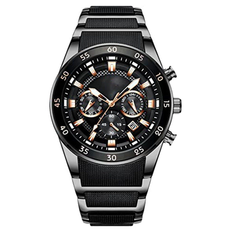 ⌚ HERRWATERPROOF KVARTSUr - DIN ÄVENTYRSKOMPIS! 🌊 🔥 200M VATTENTÅLIG - Klarar både bastu & bad: ✅ Simning 🏊‍♂️ ✅ Dykning 🤿 ✅ Vardagsklassikern 👔 ⚡ SMART FUNKTIONALITET: • Dubbel tidzon ⏱️ • Luminiscenta visare 🌙 • Kalenderfunktion 📅