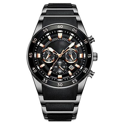 ⌚ HERRWATERPROOF KVARTSUr - DIN ÄVENTYRSKOMPIS! 🌊 🔥 200M VATTENTÅLIG - Klarar både bastu & bad: ✅ Simning 🏊‍♂️ ✅ Dykning 🤿 ✅ Vardagsklassikern 👔 ⚡ SMART FUNKTIONALITET: • Dubbel tidzon ⏱️ • Luminiscenta visare 🌙 • Kalenderfunktion 📅