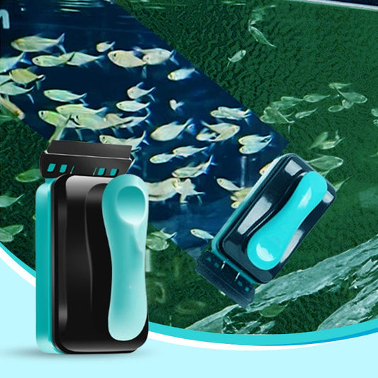 🔥 TILBUD I BEGRENSET TID - 50 % RABATT! 🔥 🐟 MAGNETISK GLASBØRSTE TIL AKVARIUM ✨ 💎 Perfekt for krystallklart glass uten søl! ✅ Supersterke magneter - fungerer selv på tykt glass ✅ Ingen riper ✅ Enkel å bruke - rengjør begge sider samtidig