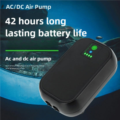 ✨ Kompakt och tyst syrgaspump - portabel! 🌊 🔇 Ultratyst design - <30 dB (som en viskning) 💨 Energieffektiv - 2W låg strömförbrukning • Justerbart luftflöde 🌬️ • USB-driven - kan anslutas till en powerbank/laptop 🔋