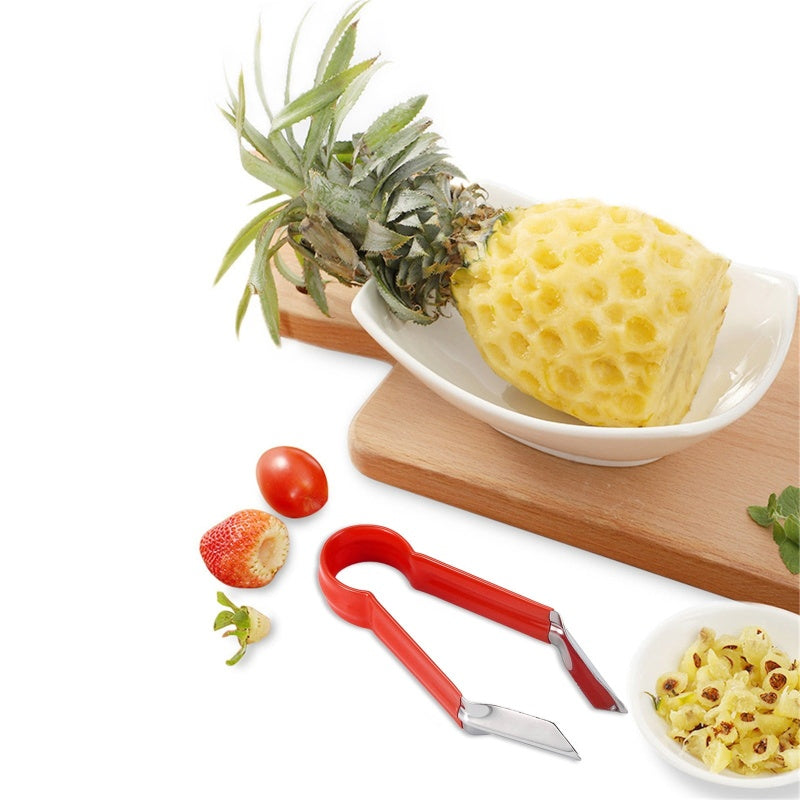 🍍✨ 3-i-1 ananasfjerner - Fruktverktøy i rustfritt stål | Lett å rengjøre design 🍽️