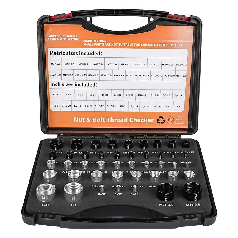 ⚙️ Profesjonelt gjengekontrollsett | For bolter og muttere 🔧 | ISO 9001-sertifisert