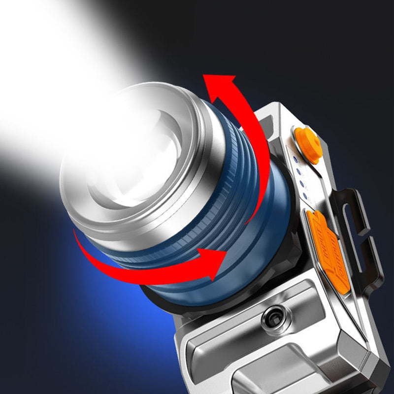 ✨ Smart solcellsladdande LED-strålkastare | Automatisk sensor 🚶‍♂️| 2000 lumen 💡