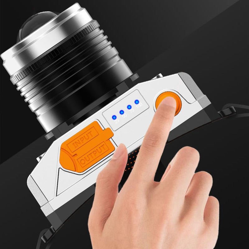 ✨ Smart solcellsladdande LED-strålkastare | Automatisk sensor 🚶‍♂️| 2000 lumen 💡