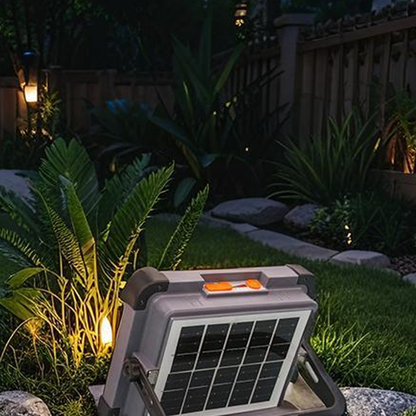 ✨ LYSSNA UPP HELA TOMTEN – MED SOLENS KRAFT! ✨ Upptäck vår bärbara solcellsdrivna LED-strålkastare med 3 ljuslägen!