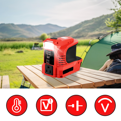 🔌【Smart Powerbank】Mini DC/AC-omformer – 300 W bærbar powerbank! ⚡ Passer for biler, bobiler, utendørs bruk og sommerhus