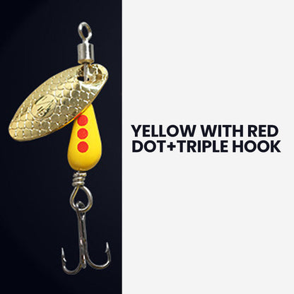 🎣✨ FÅ FLER BITES MED BLÄNDANDE BETEN! Limited Time - Glittrande Spinndrag med krokar 50% REA – Fånga mer fisk med denna magiska lura!