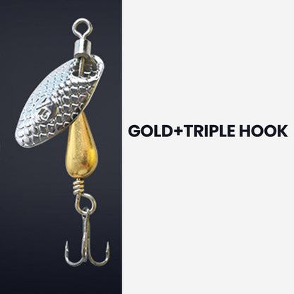 🎣✨ FÅ FLER BITES MED BLÄNDANDE BETEN! Limited Time - Glittrande Spinndrag med krokar 50% REA – Fånga mer fisk med denna magiska lura!