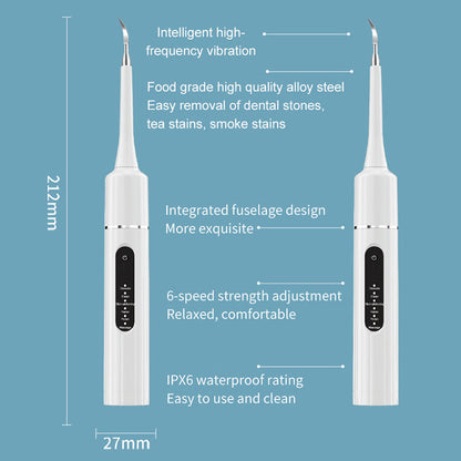 ⌛Selges til halv pris 🦷Profesjonell ultralyd tannrenser med flere funksjoner og hastigheter