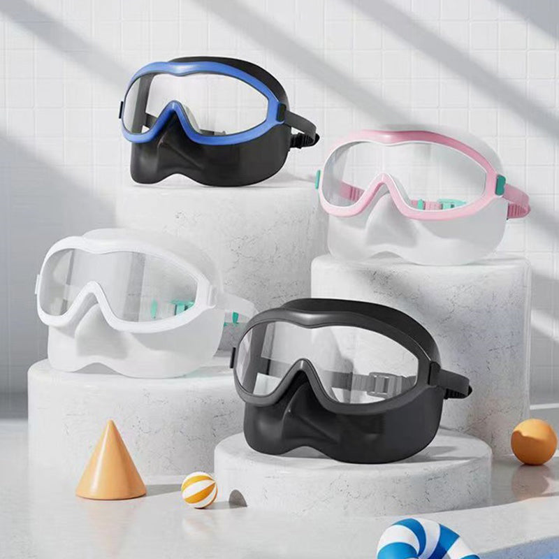 🏊‍♂️ 50% RABATT! 🔥 Unisex HD Anti-UV Anti-Choking Vattentäta Integrerade Simglasögon – Klar Sikt, Bekväm Passform & Perfekt För Simning, Hav & Äventyr 🌊