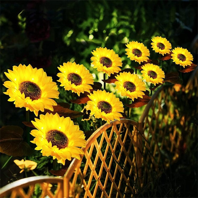 🌻 "Tänd Sommaren med Solroslyktor! ✨ Solenergidrivna Trädgårdslyktor med LED – NU 50% RABATT!
