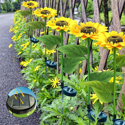 🌻 "Tänd Sommaren med Solroslyktor! ✨ Solenergidrivna Trädgårdslyktor med LED – NU 50% RABATT!