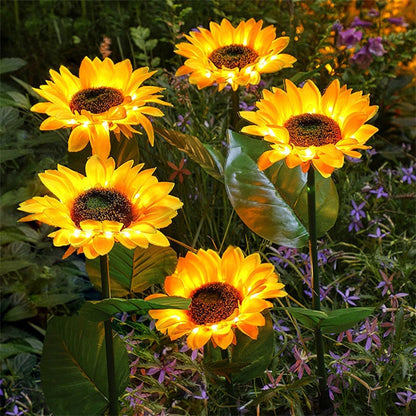 🌻 "Tänd Sommaren med Solroslyktor! ✨ Solenergidrivna Trädgårdslyktor med LED – NU 50% RABATT!