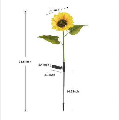 🌻 "Tänd Sommaren med Solroslyktor! ✨ Solenergidrivna Trädgårdslyktor med LED – NU 50% RABATT!