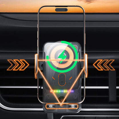 🚗50% RABATT NU! 📱 2-i-1-telefonhållare och trådlös laddare för bilen – 360° rotation, starkt grepp och snabb laddning 🔋