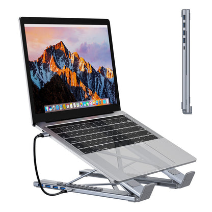 USB-C Dockningsstation Laptopställ med 4K HDMI