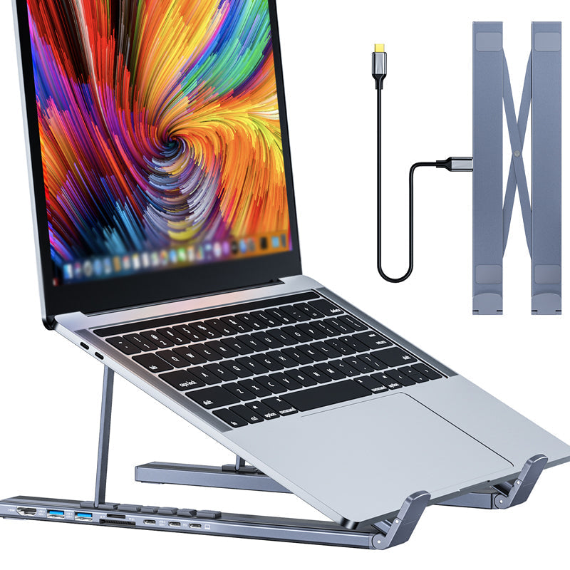 USB-C Dockningsstation Laptopställ med 4K HDMI