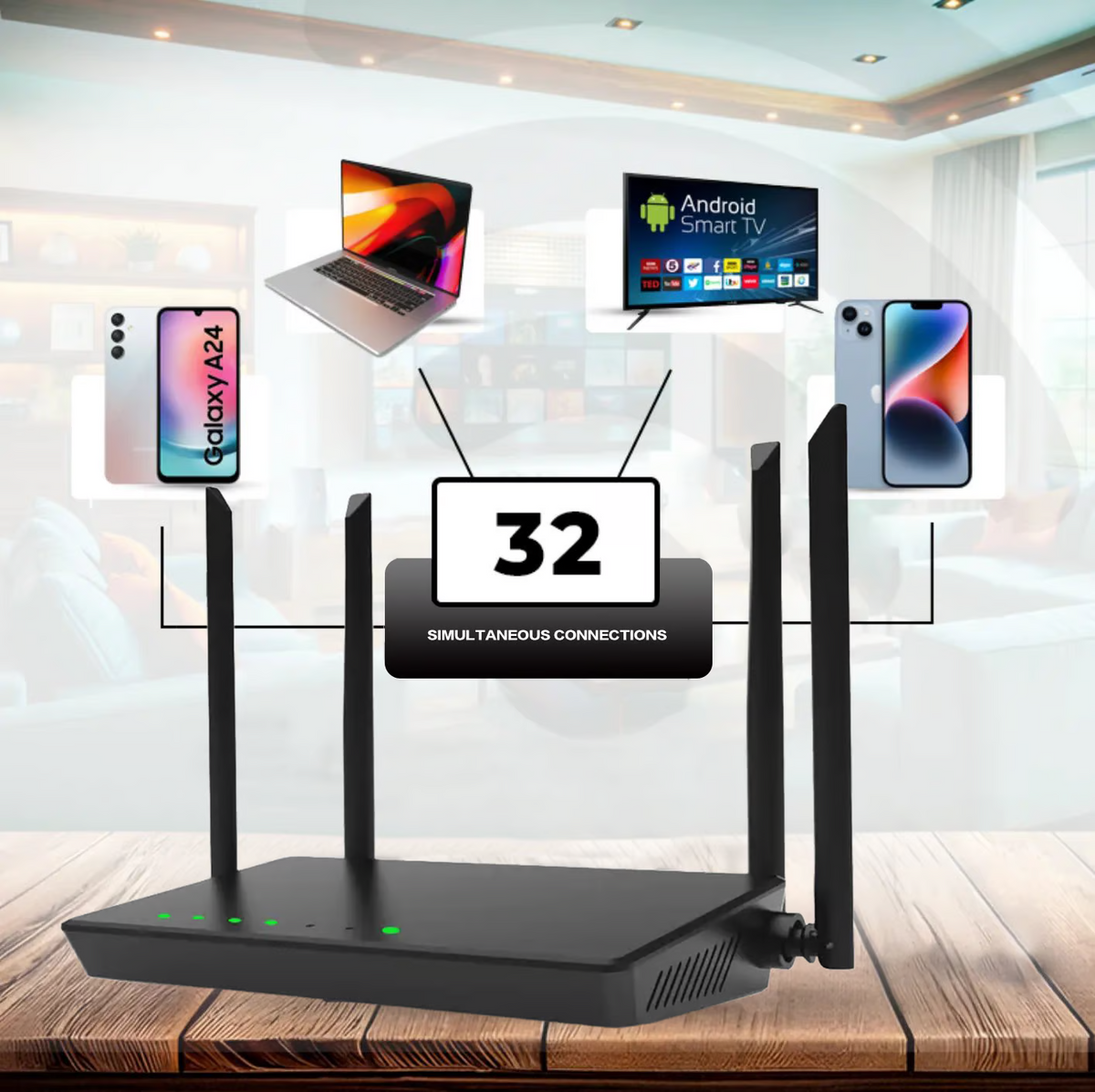 📡🌿 5G Wi-Fi-router – Höghastighetsinternet, överallt!