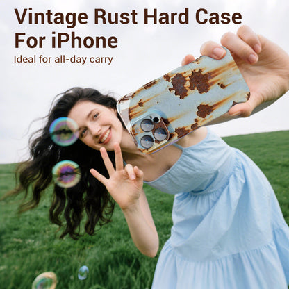 🔥📱 Nyinkommet 2025 – Vintage iPhone-skal i rostfritt stål🛡️!