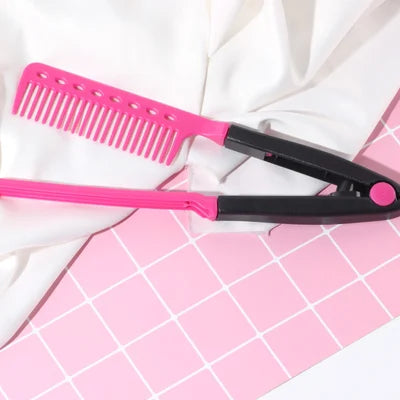 ⏳Tidsbegränsat erbjudande⏰ 49 % rabatt💇‍♀️Bärbar, sladdlös håruträtningskam (🎁V-formad håruträtningskam)