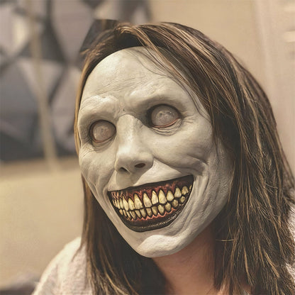 🔥Stor Halloween-överraskning!!💀Läskigt skräck-Halloweenmask