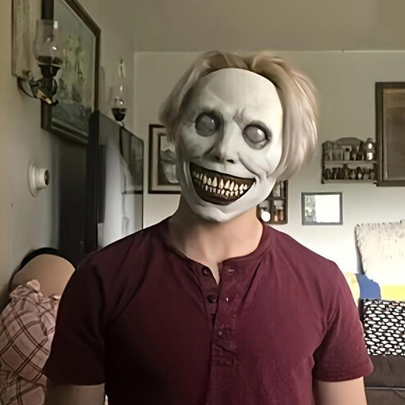🔥Stor Halloween-överraskning!!💀Läskigt skräck-Halloweenmask