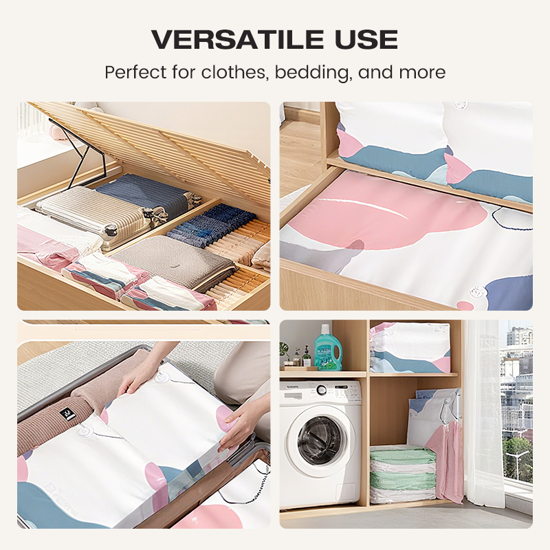 🔥🎁Nyhet 50 % RABATT🔥⏳ Tidsbegränsad rea 🔥 - Pumpfria vakuumkompressionspåsar, stor storlek