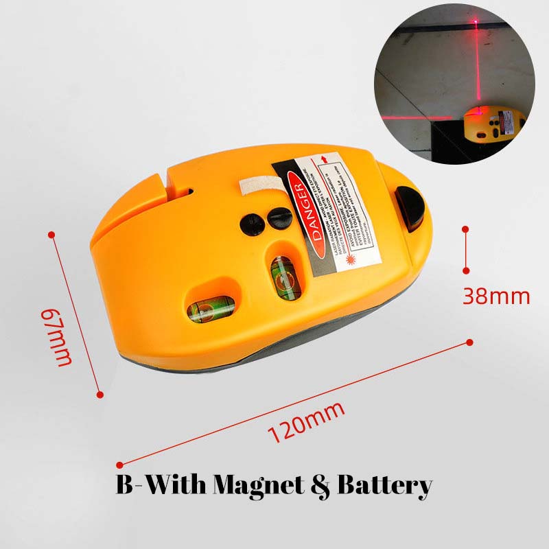📐 50% RABATT! ⚡ 90° Infraröd Vinkellaser – Exakt Nivellering, Magnetisk Fästning & Självjusterande 🔴