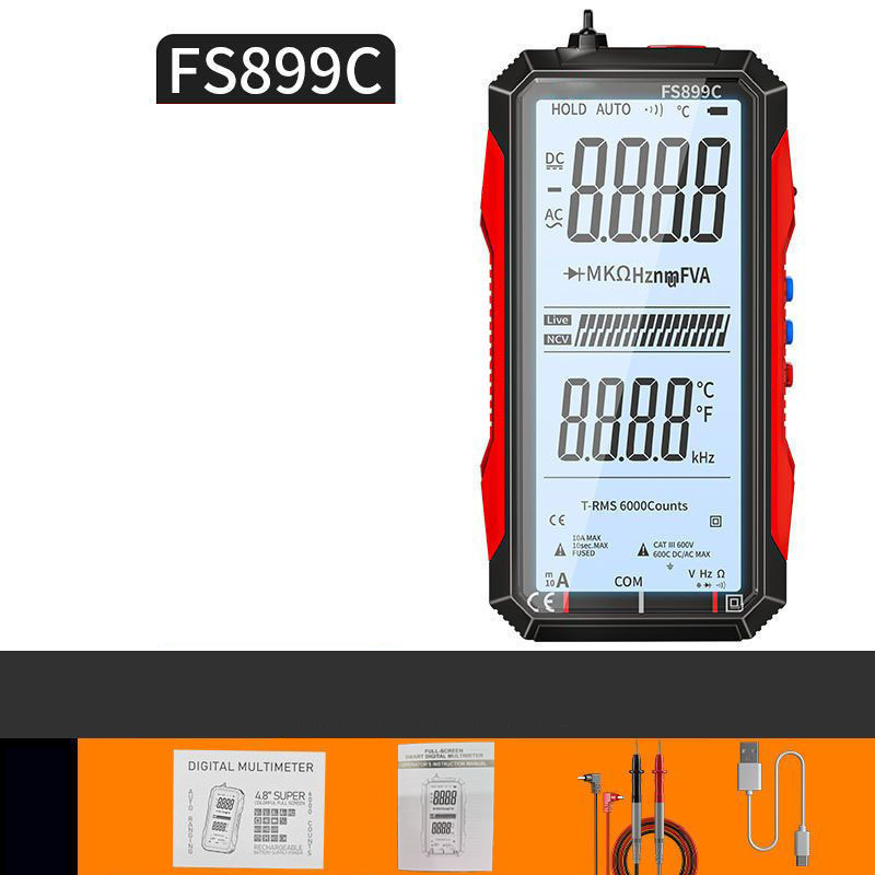 USB-uppladdningsbar Digital Multimeter