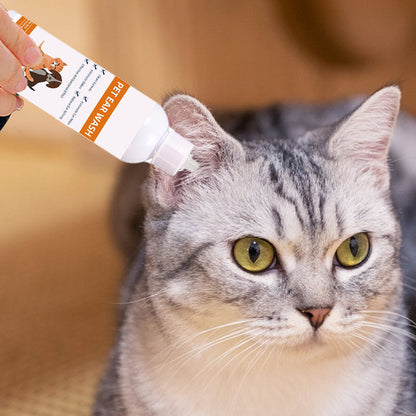 🐾 KÖP 2 FÅ 3! ✨ Öronrengörare för Hund & Katt - Skonsam Formula med Lugnande Aloe för att Förebygga Infektioner & Obehagliga Lukter 🌿👂