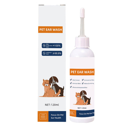 🐾 KÖP 2 FÅ 3! ✨ Öronrengörare för Hund & Katt - Skonsam Formula med Lugnande Aloe för att Förebygga Infektioner & Obehagliga Lukter 🌿👂