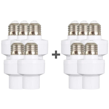 💡 KÖP 2 FÅ 3! ✨ E27 Rörelsesensor Ljussockel - Automatisk Tändning/Släckning med 180° Detekteringsvinkel för Energibesparing 🏠🔋