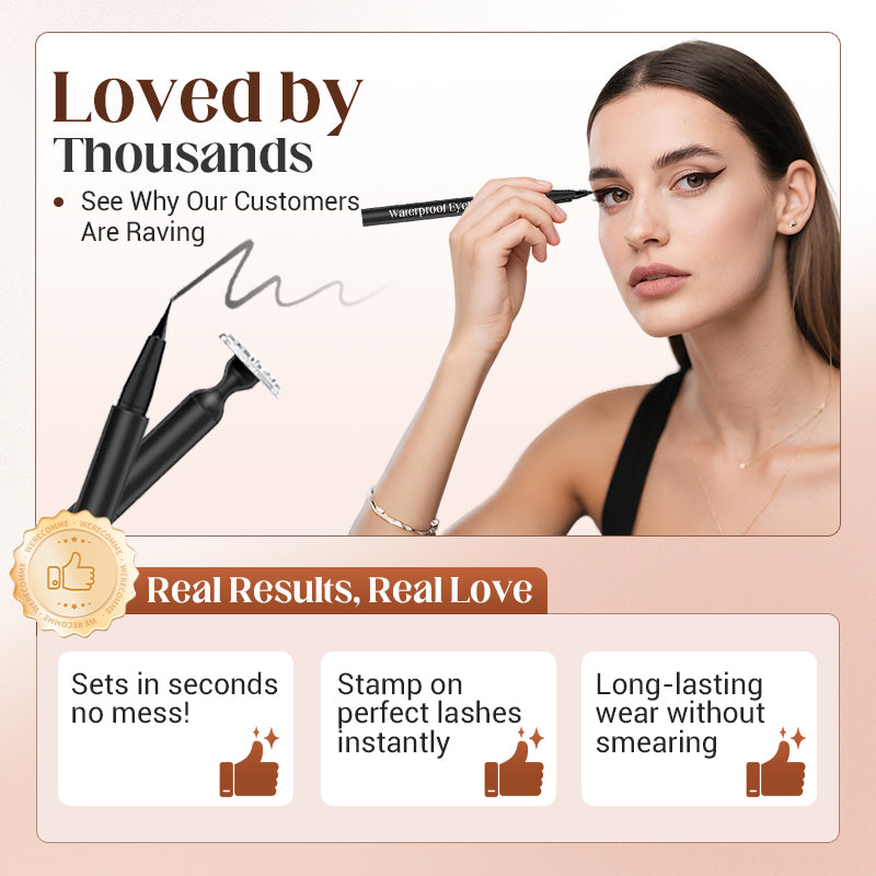 ✨ 50 % RABATT NU! ✨ 2-i-1 vattenfast eyeliner och ögonfransstämpel
