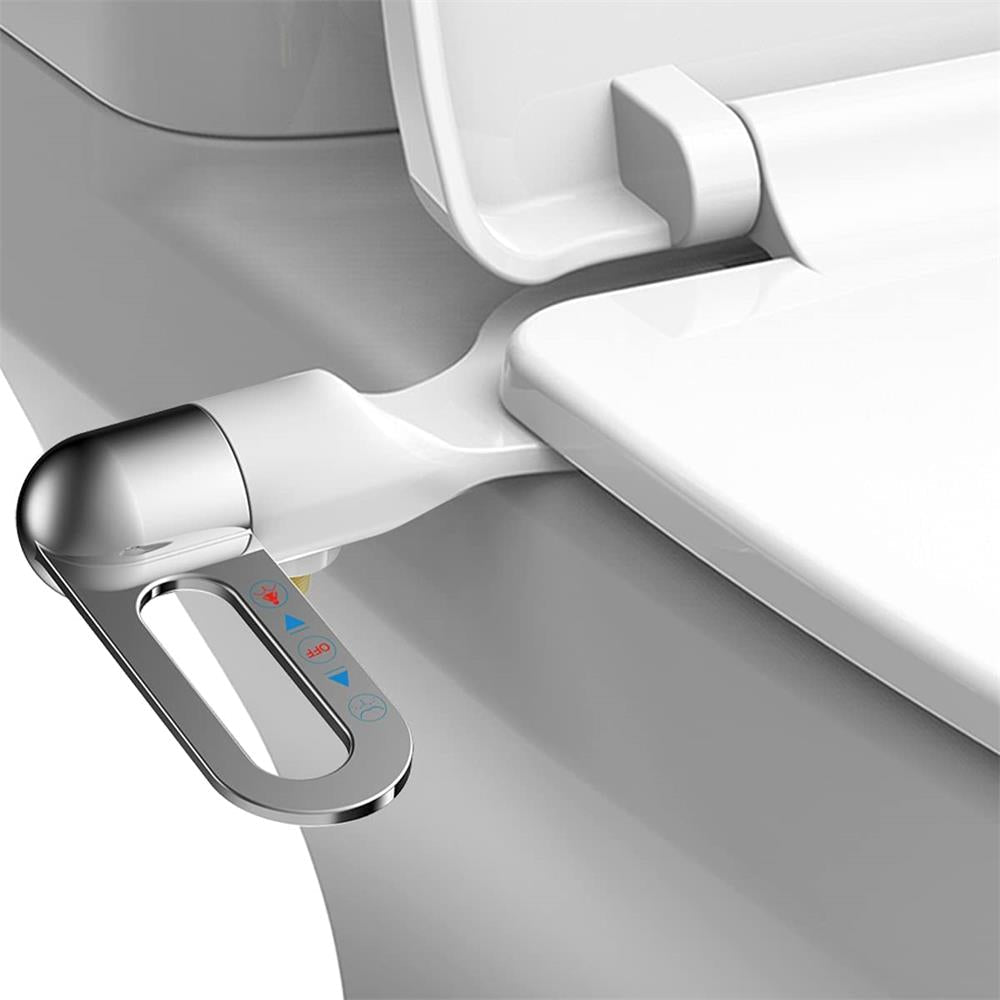Icke-Elektrisk Dubbelmunstycke Bidet-Fäste - Självtvättande - Justerbart Tryck - Ultratunt