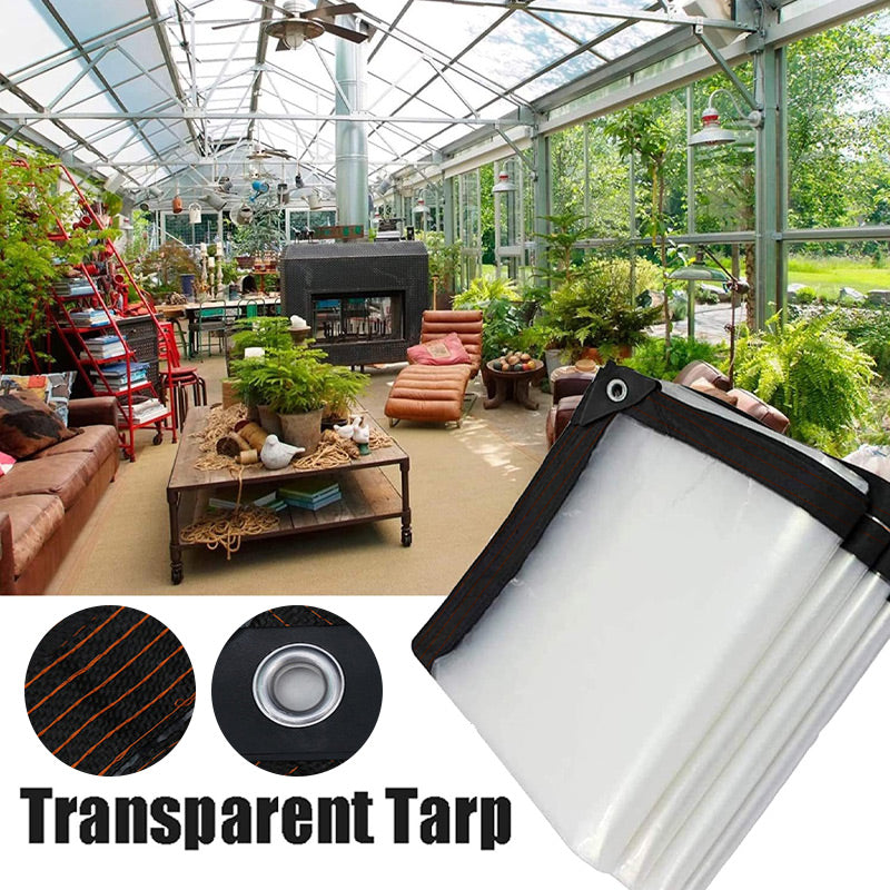 ⏳ 50 % RABATT – håll ute regn, vind och kyla med en slitstark transparent presenning