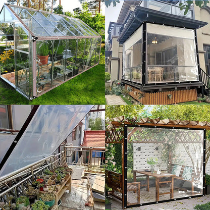 ⏳ 50 % RABATT – håll ute regn, vind och kyla med en slitstark transparent presenning