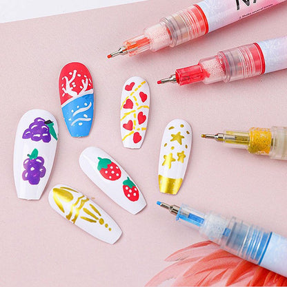 ✨ DIY Nagelkonstborstar – 12-färgers böjda nagelkonstborsteset 💅🎨