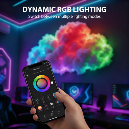 ⏳Begrenset tidsbegrenset 50 % rabatt⏰DIY USB-drevet LED-belysning formet som en tordensky🌈☁️
