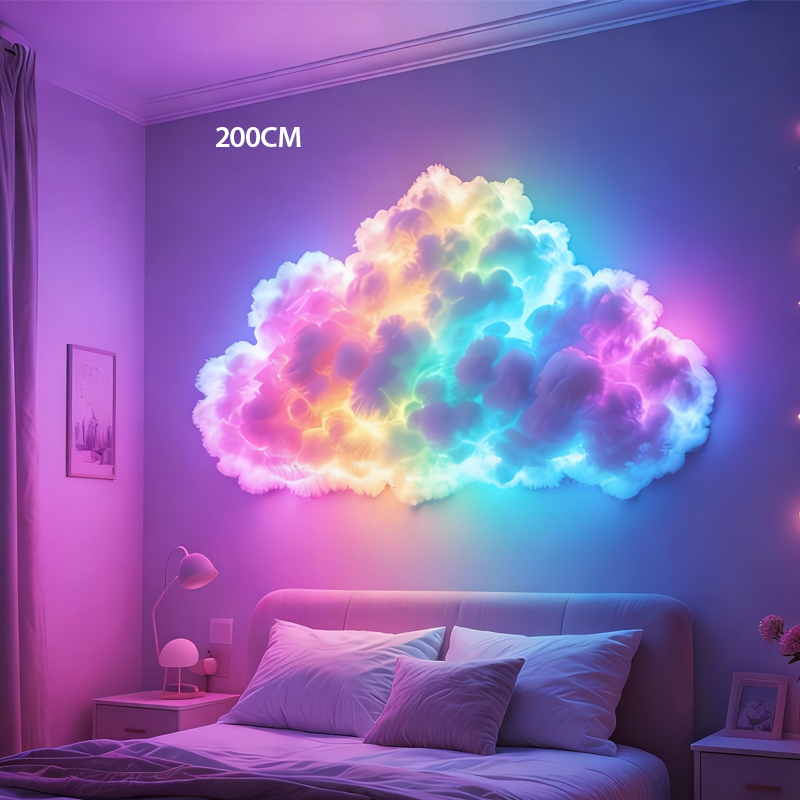 ⏳Begrenset tidsbegrenset 50 % rabatt⏰DIY USB-drevet LED-belysning formet som en tordensky🌈☁️