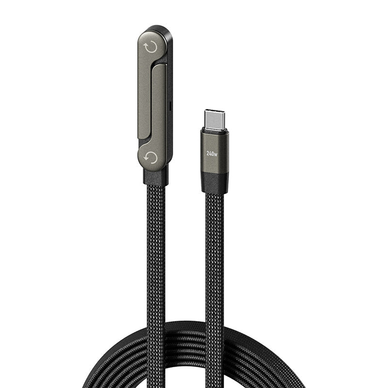 📱 2-i-1 Osynlig Laddningskabel – 240W Snabbladdning, Inbyggt Telefonstativ & Robust Design 🔋🎁