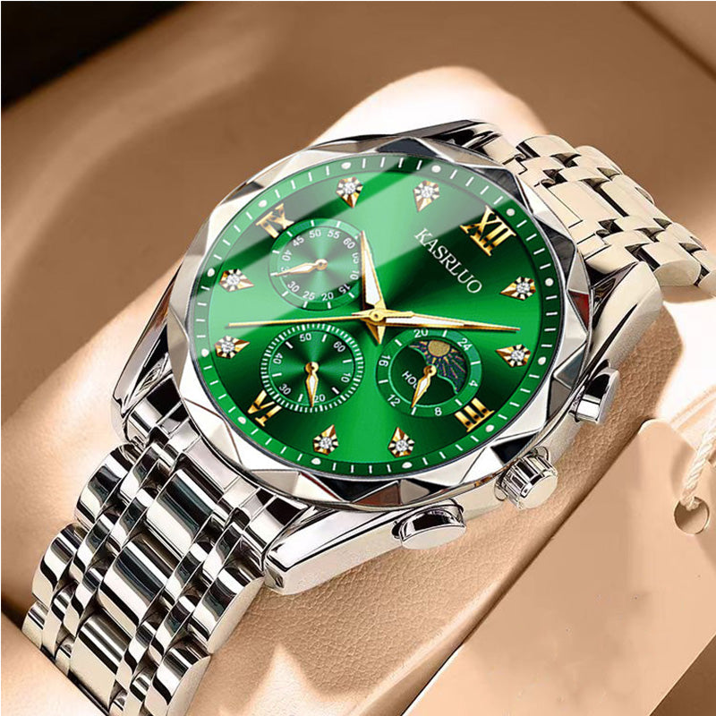 ⌚ 50% REA NU! 🔥 Vattentät Kvartsur för Män - Elegant & Slitstark, Perfekt för Vardag och Äventyr ✨