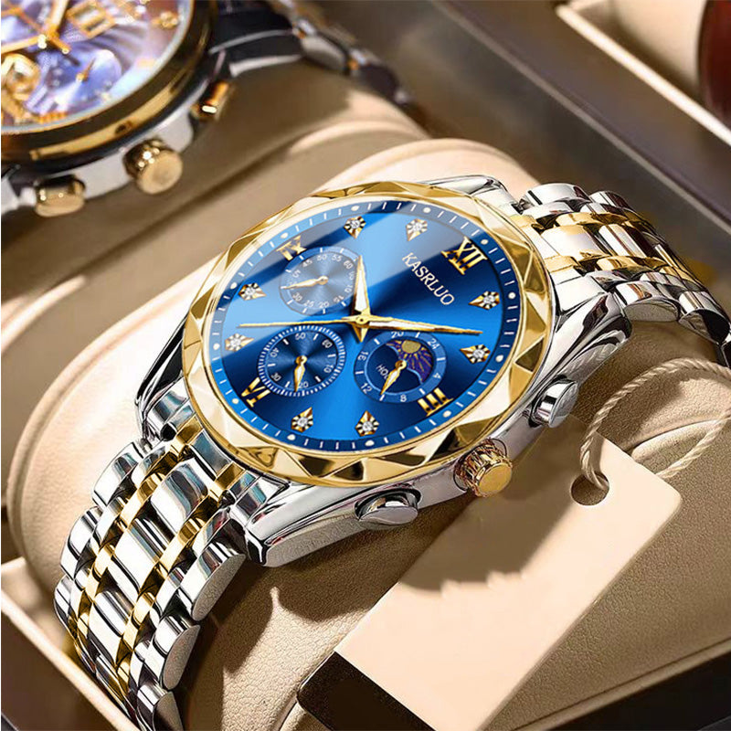 ⌚ 50% REA NU! 🔥 Vattentät Kvartsur för Män - Elegant & Slitstark, Perfekt för Vardag och Äventyr ✨