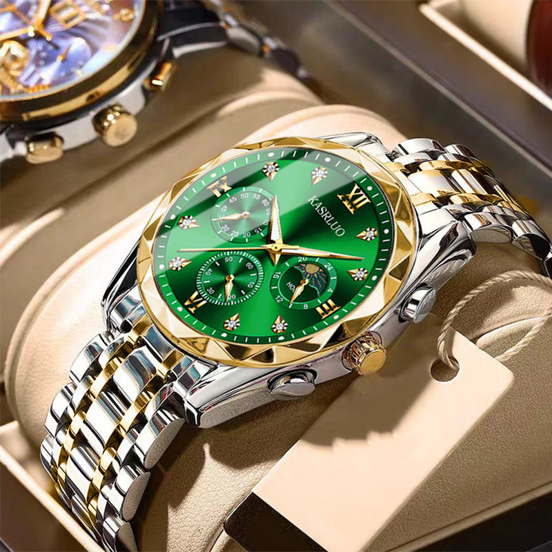 ⌚ 50% REA NU! 🔥 Vattentät Kvartsur för Män - Elegant & Slitstark, Perfekt för Vardag och Äventyr ✨