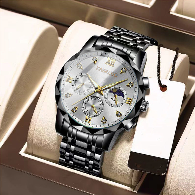 ⌚ 50% REA NU! 🔥 Vattentät Kvartsur för Män - Elegant & Slitstark, Perfekt för Vardag och Äventyr ✨