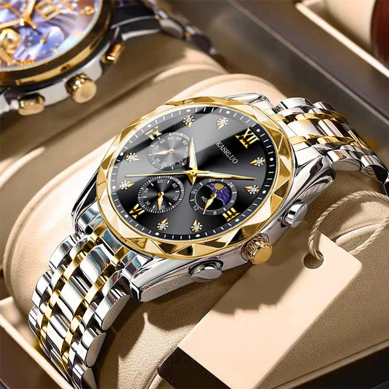 ⌚ 50% REA NU! 🔥 Vattentät Kvartsur för Män - Elegant & Slitstark, Perfekt för Vardag och Äventyr ✨