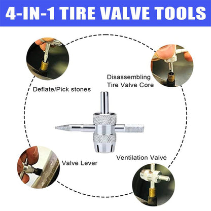 🔥🚗 HALVA PRISET -50% ⏰ 13-delars ventilverkygssats för bildäck 🔧 snabb montering & akut däckreparation ✨ perfekt för bilen hemma & på vägen