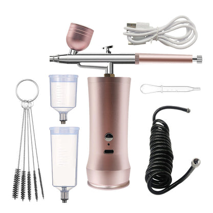 50% RABATT! ✨ Trådlöst Airbrush Kit för Smink – Lättvikt, Lång Batteritid & Jämn Färgspridning 🌬️