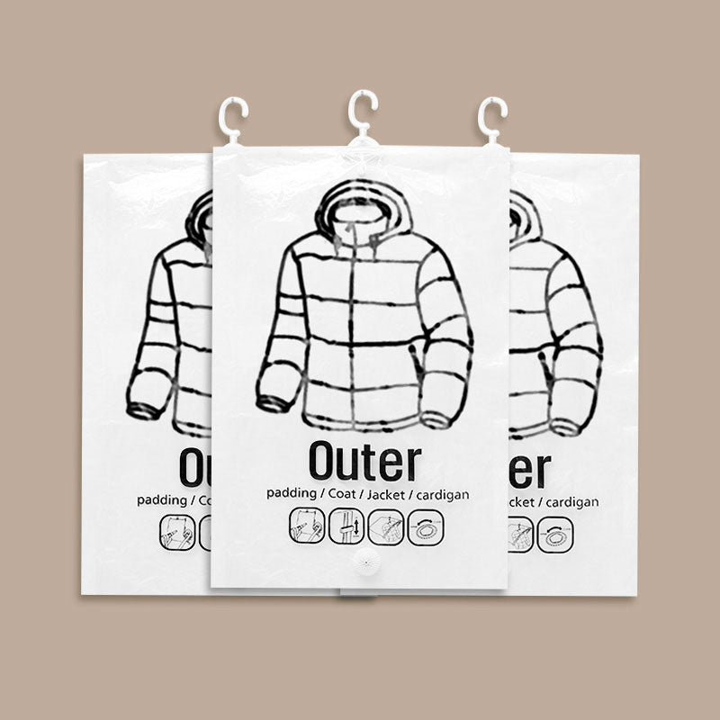 🧥 50% RABATT! 🛄 Vakuumförvaringspåsar – Sparar 80% Utrymme, Vattentät & För Täck/Kläder ✨